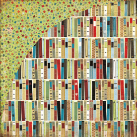 Двусторонняя бумага для скрапбукинга Study Hall 30х30 см от Basic Grey