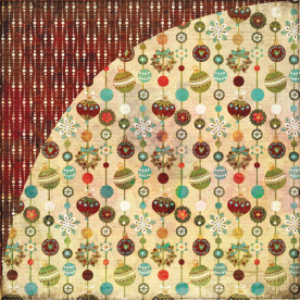 Двосторонній папір для скрапбукінгу Christmas Tree 30х30 см від Basic Grey