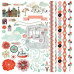 Наклейки для скрапбукинга Element Stickers What's Up 30х30 см, Basic Grey