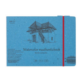 Альбом для акварели, Authentic А5,12 л, 280г/м2, 24,5*17,6 см, Smiltainis