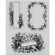 Набір гумових штампів Floral Frames, Hero Arts