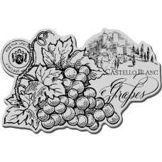 Резиновый штамп Grape Label, Stampendous, 11,5х16,5 см