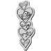 Резиновый штамп Heart Stack, Stampendous, 9,5х3 см