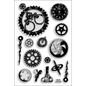 Набір акрилових штампів Steampunk Gears, Stampendous
