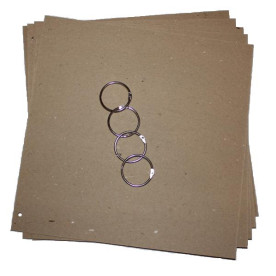 Заготівля для скрапальбома 30х30 см на 4х кільцях