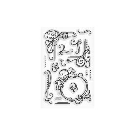 Набор акриловых штампов Flourish Frames, Stampendous