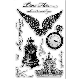Набір акрилових штампів Time Flies, Stampendous