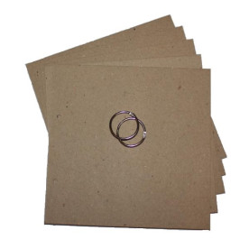 Заготівля для скрапальбома 20х20 см на 2х кільцях 32 мм