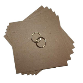 Заготівля для скрапальбома 15х15 см на 2х кільцях 25 мм