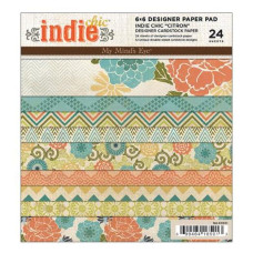 Набір паперу Indie Chic: Citron 15х15 см 12 аркушів від My Minds Eye