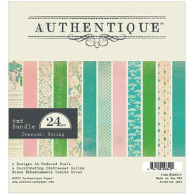 Набор бумаги Seasons: Spring 15х15 см 12 листов от Authentique Paper