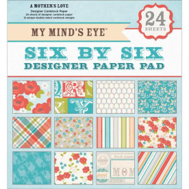 Набір паперу A Mother's Love 15х15 см 12 аркушів від My Minds Eye