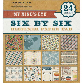 Набор бумаги Come Away With Me 15х15 см 12 листов от My Minds Eye