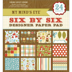 Набор бумаги Gnome Sweet Gnome 15х15 см 12 листов от My Minds Eye