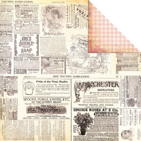 Двусторонняя бумага Collage 30х30 см от Fancy Pants