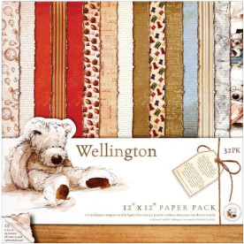 Набор бумаги Wellington 30х30 см 32 листа от Papermania