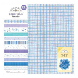 Набор бумаги Winter 30х30 см 10 листов от Doodlebug