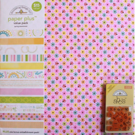 Набір паперу Spring 30х30 см 10 аркушів від Doodlebug