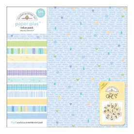 Набір паперу Baby Boy 30х30 см 10 аркушів від Doodlebug