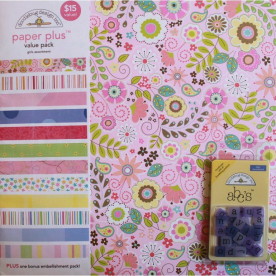 Набір паперу Girls 30х30 см 10 аркушів від Doodlebug