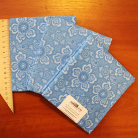 Ткань для рукоделия хлопок "Синяя с узором" 46х107 см