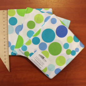 Тканина для рукоділля хлопок "Біла з колами" 46х107 см