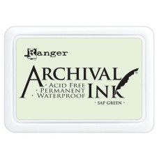 Перманентные чернила для штампинга Archival Ink Sap Green от Ranger