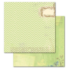 Двосторонній папір для скрапбукінгу Art Nouveau 30х30 см від Bo Bunny