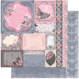 Двусторонняя бумага для скрапбукинга Style 30х30 см от Bo Bunny