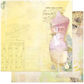 Двосторонній папір для скрапбукінгу C'est la Vie 30х30 см від Bo Bunny