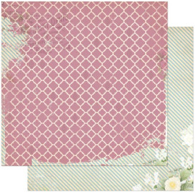 Двусторонняя бумага для скрапбукинга La Vie en Rose 30х30 см от Bo Bunny