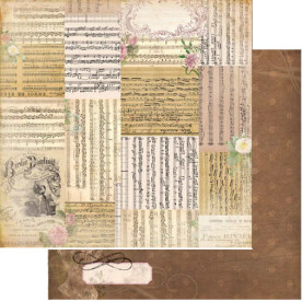 Двосторонній папір для скрапбукінгу C'est la vie Voila 30х30 см від Bo Bunny