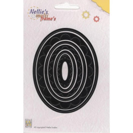 Набор ножей для вырезания Oval 3, 11,0х8,5 см от Nellie's Choice