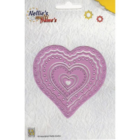 Набор ножей для вырезания Heart 2, 9х9 см от Nellie's Choice