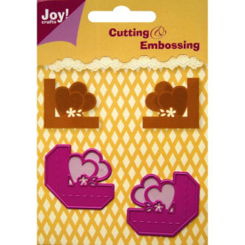 Набір ножів для тиснення і вирізання Heart Corners, розмір 3,0х3,0 см від Joy! Crafts