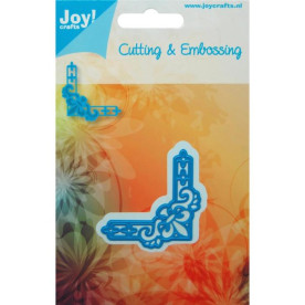 Ніж для тиснення і вирізання French Lily Small Corner, розмір 4,5х4,5 см від Joy! Crafts