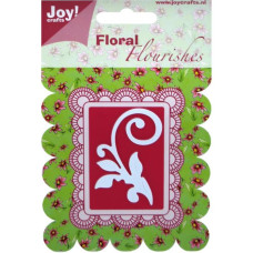 Нож для тиснения и вырезания Floral Flourishes - Swirl, размер 6,5х4,5 см от Joy! Crafts