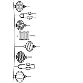 Папка для тиснення Lanterns Hanging Along Top від Darice
