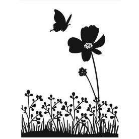 Папка для тиснения Butterfly On Flower от Darice