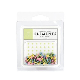 Брадсы для скрапбукинга Mini Brads - Pastels, 48 шт. от American Crafts