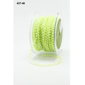 Намистини на нитці світло-зеленого кольору від May Arts, 90 см