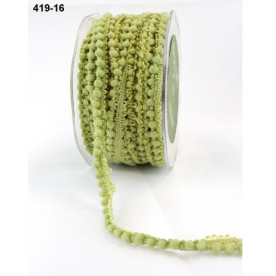 Стрічка з помпонами "Mini Pom Poms Olive" від May Arts, 90 см