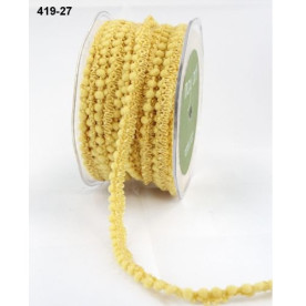Стрічка з помпонами "Mini Pom Poms Yellow" від May Arts, 90 см