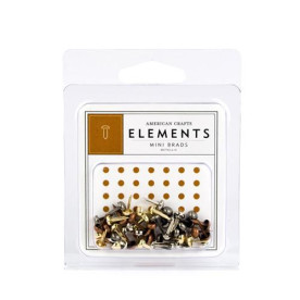 Брадси для скрапбукінгу Mini Brads - Metallic, 48 шт. від American Crafts