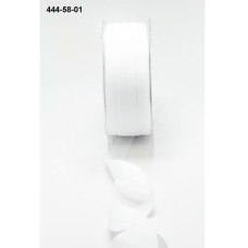 Лента Faux Canvas белого цвета от May Arts, 90 см