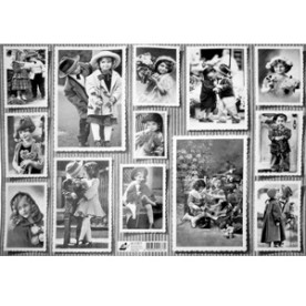 Декупажная карта "Винтажные дети, сепия" 40х30 см от компании Art