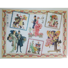 Декупажна карта "Романтика" 40х30 см від компанії Art