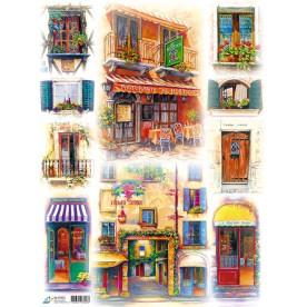 Декупажная карта "Дом" 40х30 см от компании Art