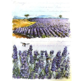 Декупажна карта "Квіткова долина" 21х29,7 см від компанії Cheap Art