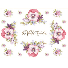 Декупажна карта "Фіалки для коханої" 21х29,7 см від компанії Cheap Art